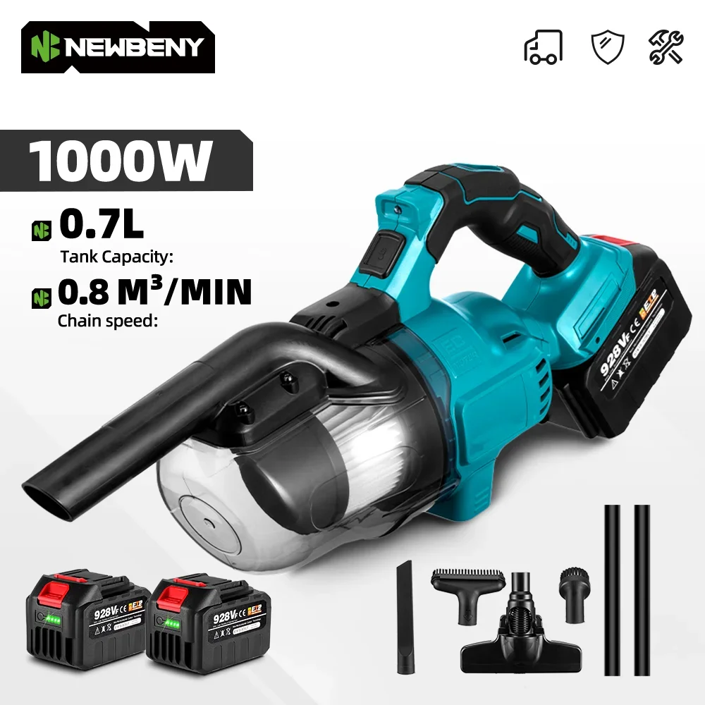 NEWBENY электрический пылесос беспроводной портативный эффективный бытовой промышленный строительный чистый инструмент для батарейного штифта Makita