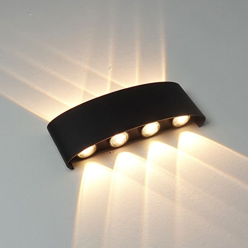 Luces de pared LED modernas, luces de pared impermeables para interiores y exteriores, sala de estar, pasillos, patio, jardines, luces de pared para exteriores