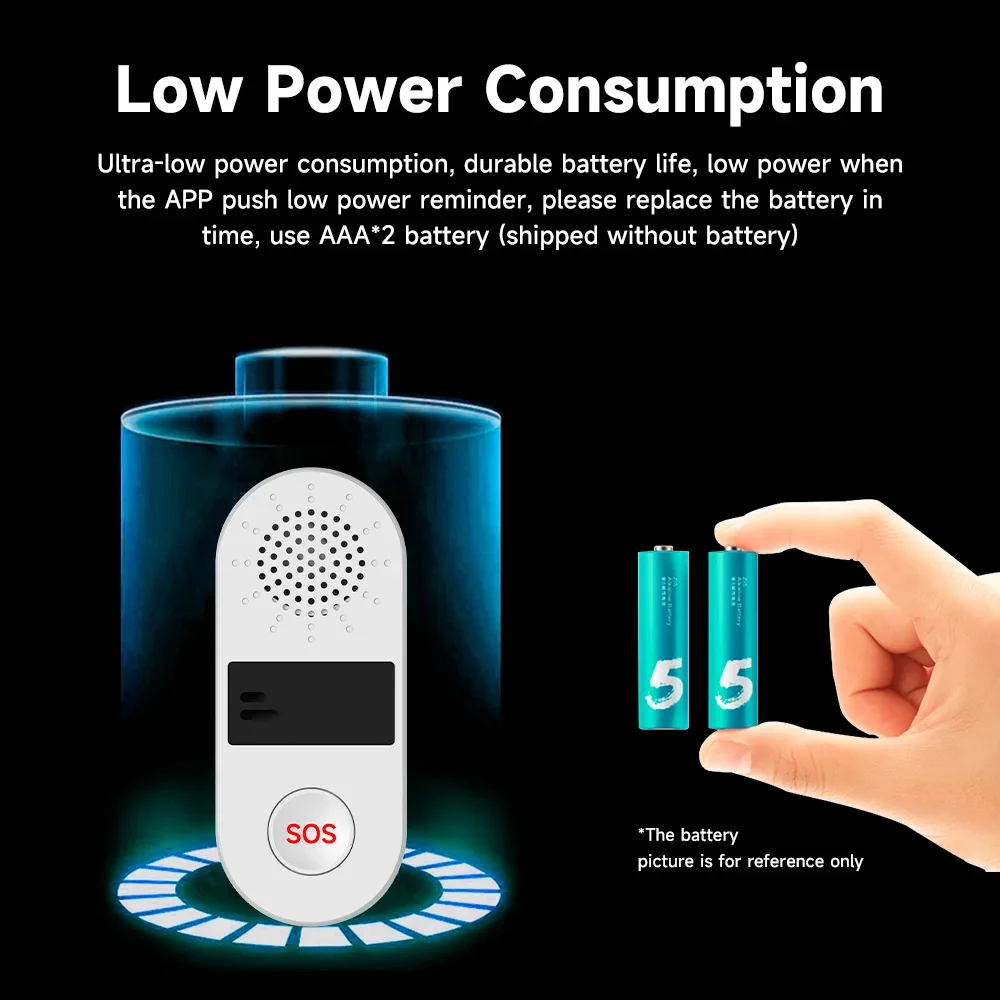 Tuya-Système d'alarme de sécurité domestique intelligent, son et lumière SOS, appel à un bouton, application d'aide d'urgence, télécommande, Wi-Fi, 130dB