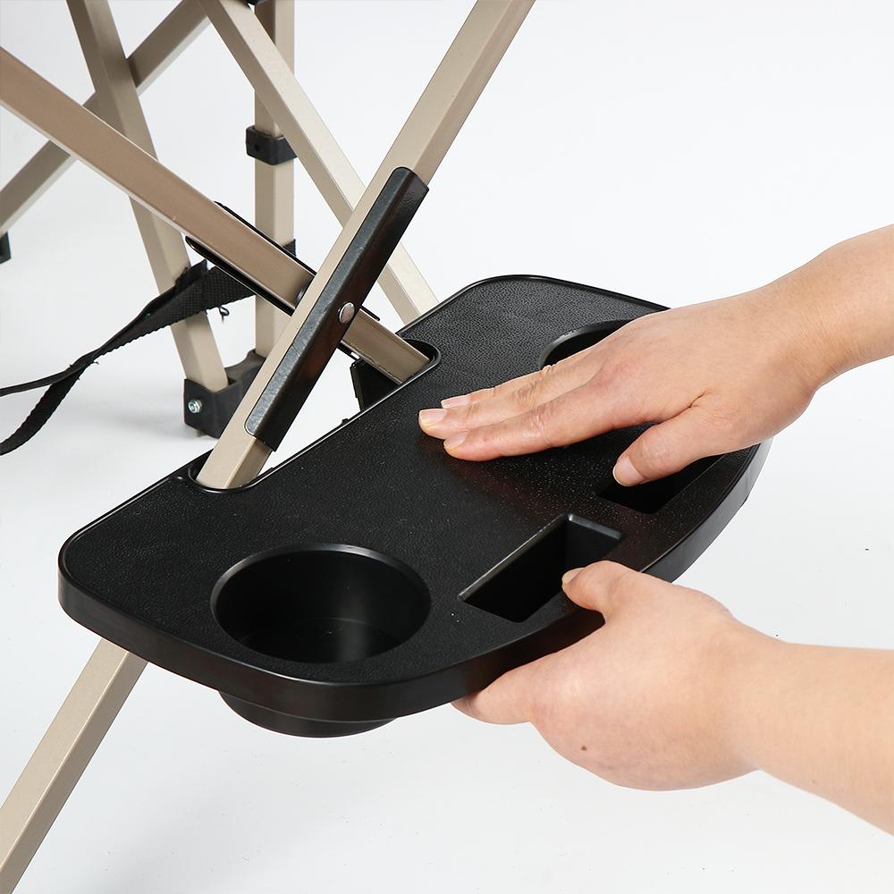 Clip en bandeja de mesa silla relajante plegable soporte para bebidas pesca Camping playa