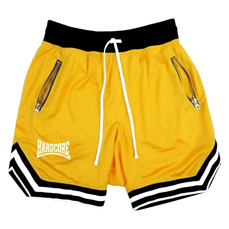 Hardcore novos homens verão algodão cor sólida shorts de alta qualidade casual cintura elástica confortável respirável calças curtas