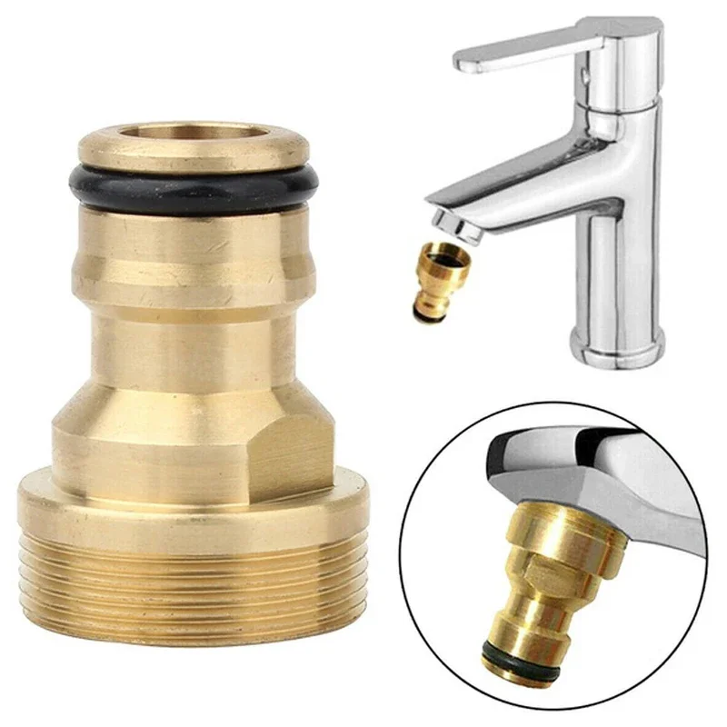 Adaptor keran dapur Universal, 5/1 buah Adaptor selang Mixer konektor keran kuningan, peralatan taman, keran berulir