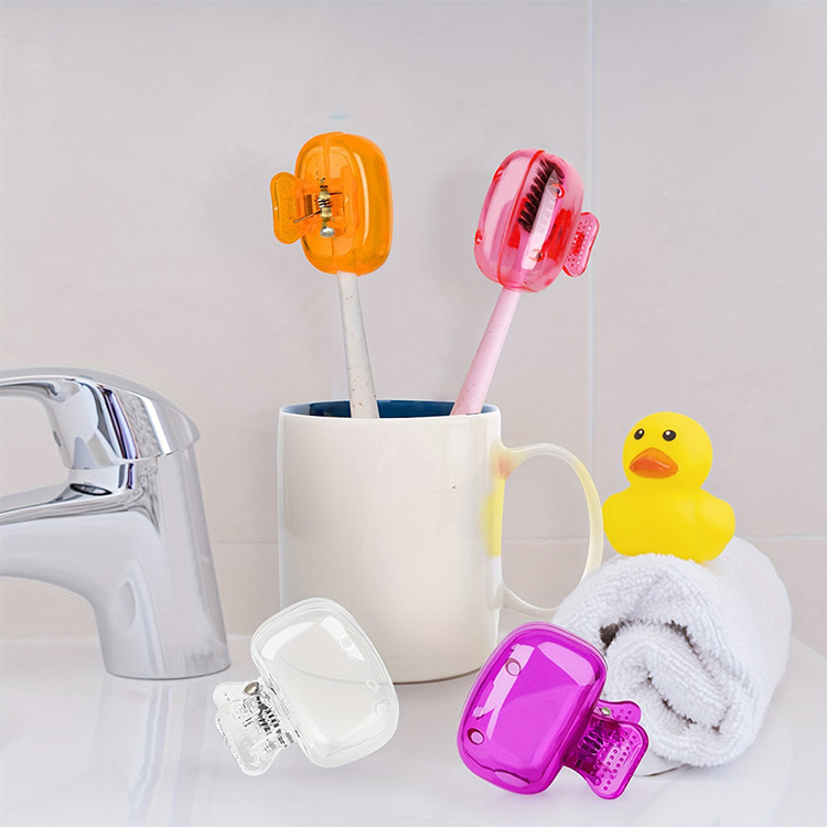 Toothbrush Holder Must-have Travel Toothbrush Protective Cap Portable Plastic Toothbrush Case