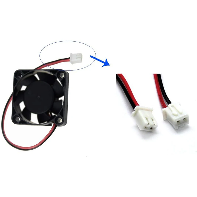40 x 40 x 10 mm, 50 x 50 x 10 mm, 60 x 60 x 10 mm, 5 V, 2-polig, PC, Computer, CPU-System, Kühlkörper, bürstenloser Lüfter, geräuschloses Gehäuse, Kühlerlüfter