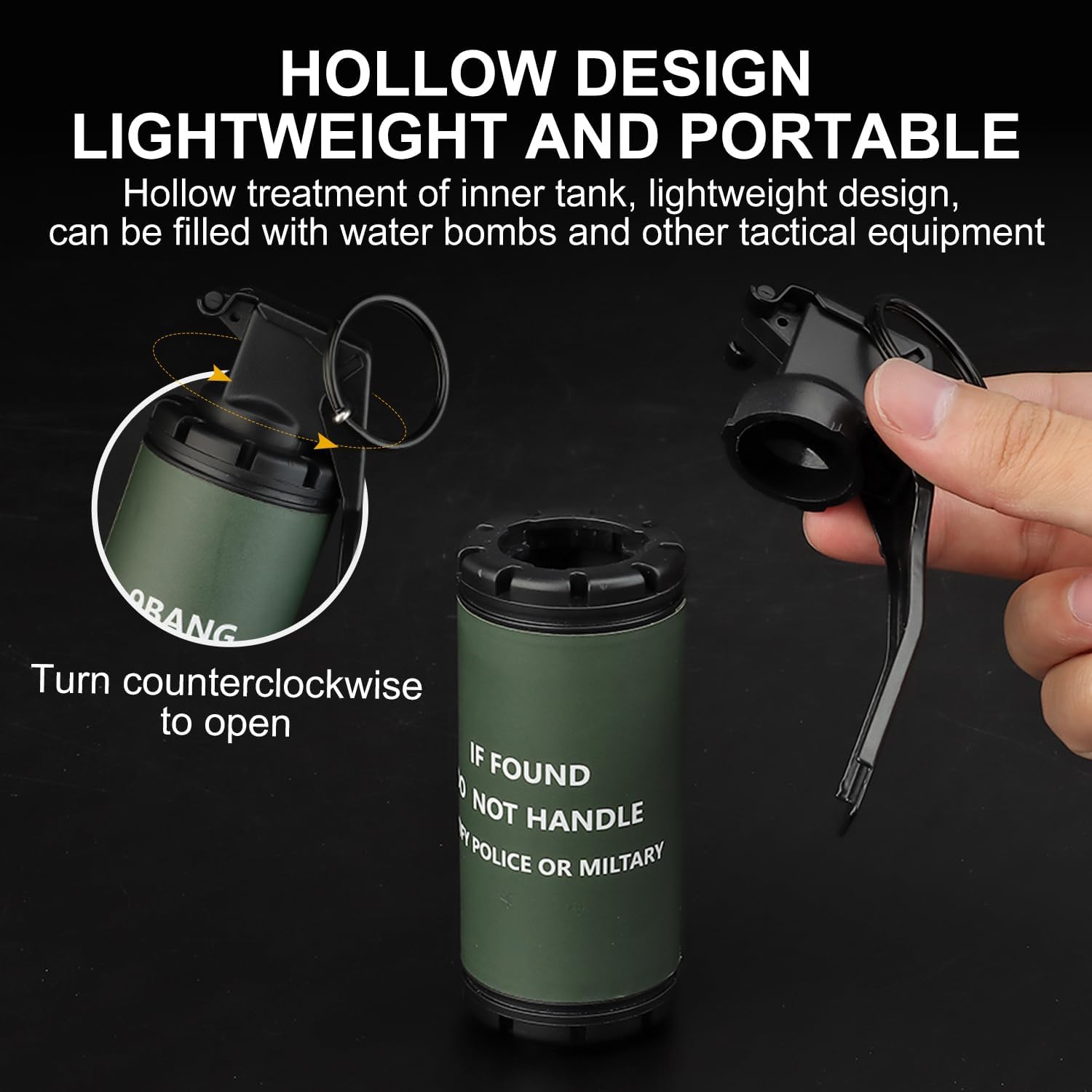 Dummy Grenade Speelgoedmodel Plastic Granaten CS Airsoft Tactische uitrusting Accessoires voor legerfans Cosplay Film Props Outdoor