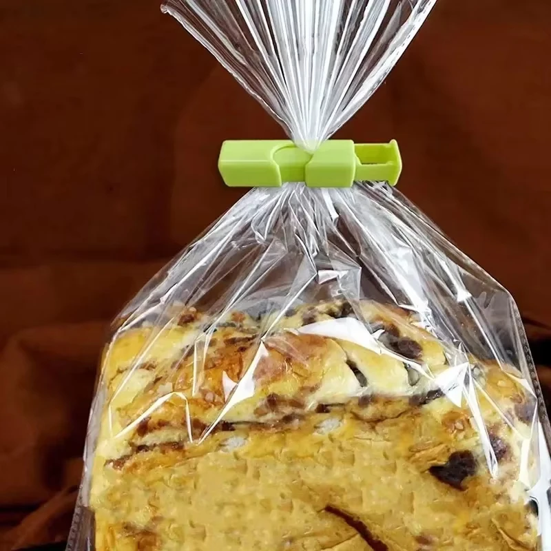 재사용 가능한 식품 백 클립 (4개입) 간식, 칩 및 건조 식품 밀봉용 신선도 유지