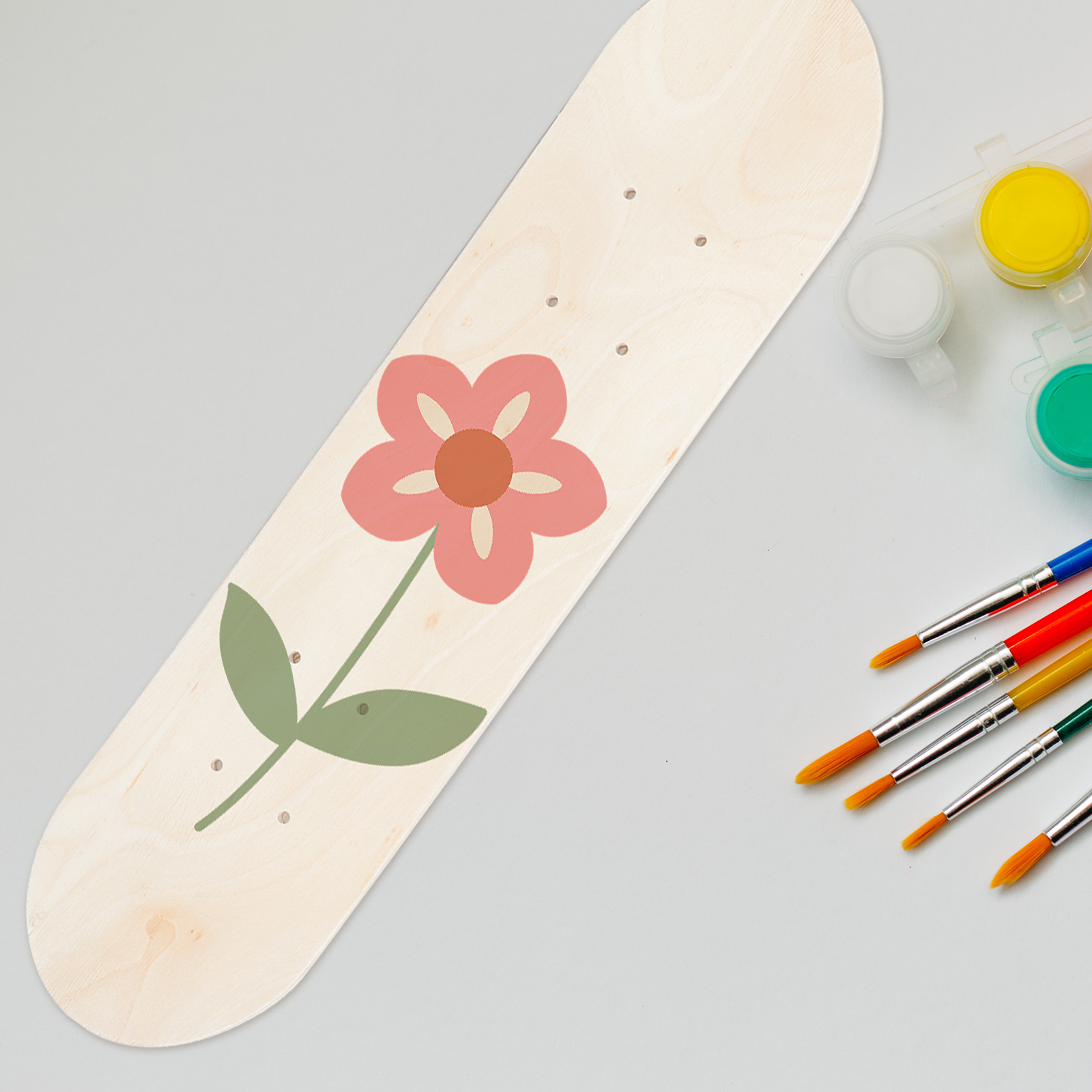 60 ซม.สเก็ตบอร์ดดาดฟ้า Maple สเก็ต BOARD เปล่าผู้ใหญ่มือวาดตกแต่ง BOARD Double Rocker DIY BLANK Graffiti สเก็ตบอร์ด