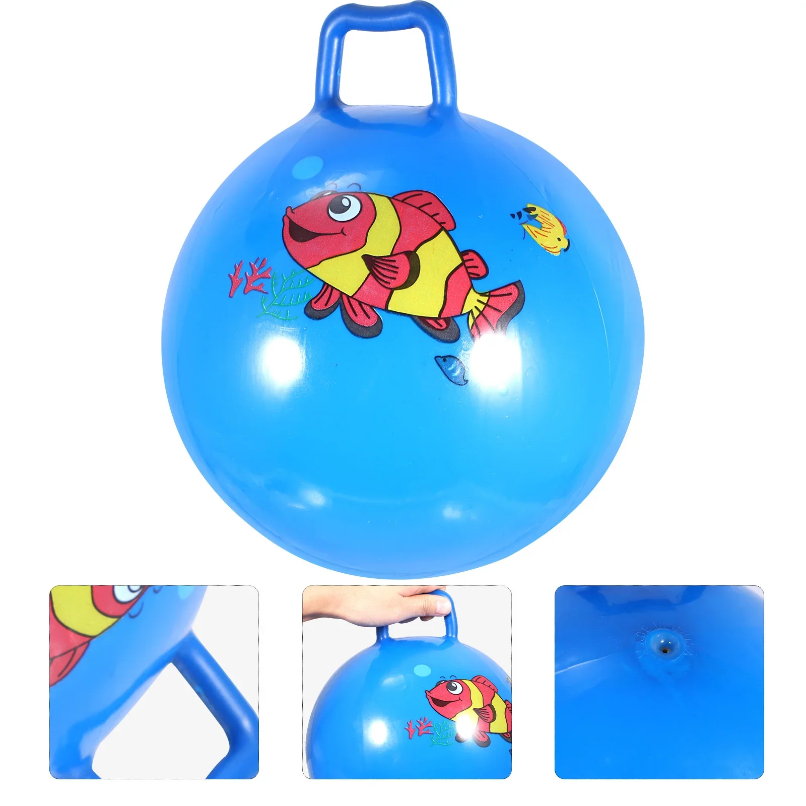 Kids Bouncyhopper Bounce Ballsjumping Hopping Toys Hop Handles Inflatable Handle Horse Bouncing Toy Fun Stress Relief Gift
