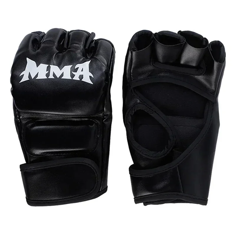 Professionelle Box-Trainingshandschuhe, Halbfinger-Lederkissen für Erwachsene, Sanda Boxen, UFC-Training, Sandsack-Knöchel