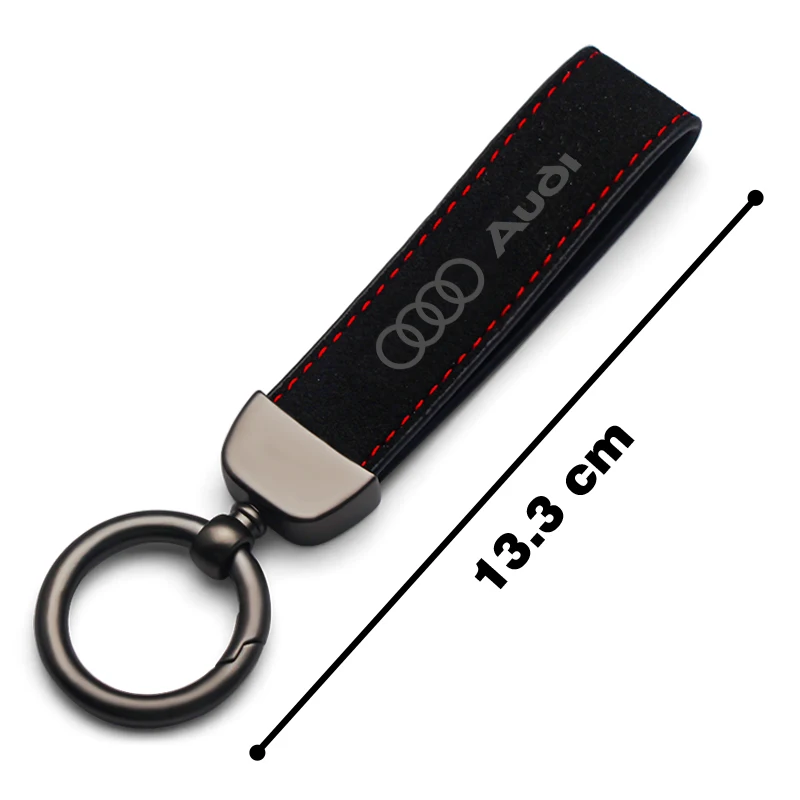 LLavero de coche con hebilla de Metal de piel adecuado para Audi A3 A4 B5 B6 B8 A3 8P 8V 8L A5 A6 C6 C5 A1 A7 A8 Q2 Q3 TT accesorios interiores