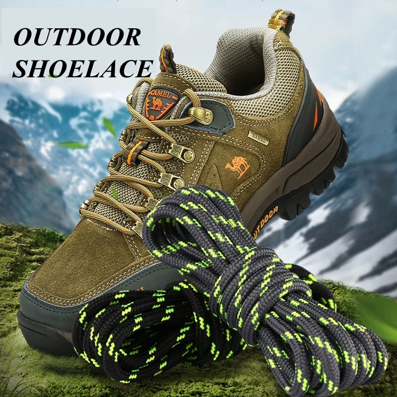รองเท้ากีฬา Tali sepatu luar ruangan 1คู่เชือกรองเท้า Tali sepatu kets เชือกถักสำหรับเดินป่าเชือกรองเท้า100/120/140/160ซม.