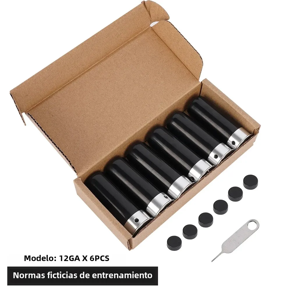 12GA Manequim redondo para practicar balas de entrenamiento de tiro, paquete de 6 o 12 piezas