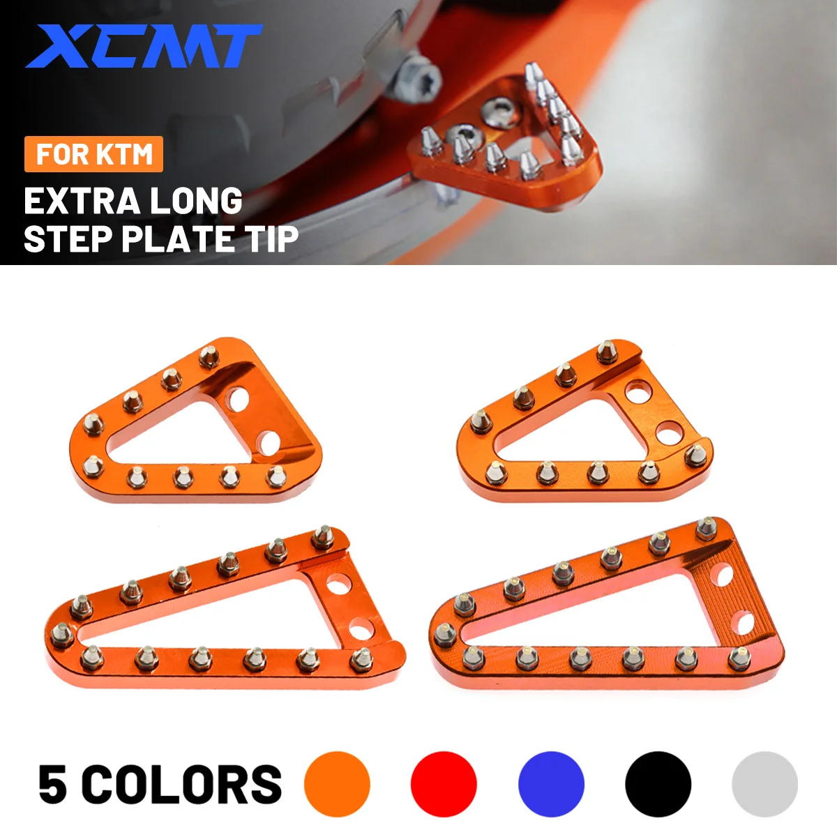 Extra lange vergrößerte hintere Bremspedalhebel-Stufenplattenspitze für KTM SX SXF XC EXC für Husqvarna FC TC FE TE FX TX GasGas EX EC CNC