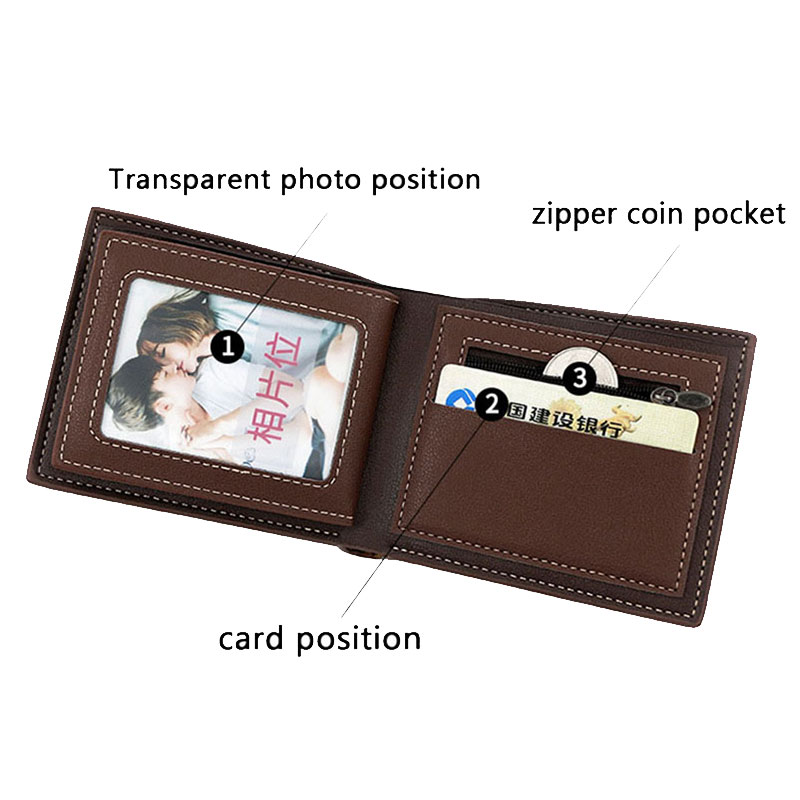 กระเป๋าสตางค์ผู้ชายสั้นซิปกระเป๋าเหรียญ Slim ผู้ถือบัตรหรูหรากระเป๋าชายคุณภาพสูง PU หนังผู้ชายกระเป๋าสตางค์คลิปเงิน