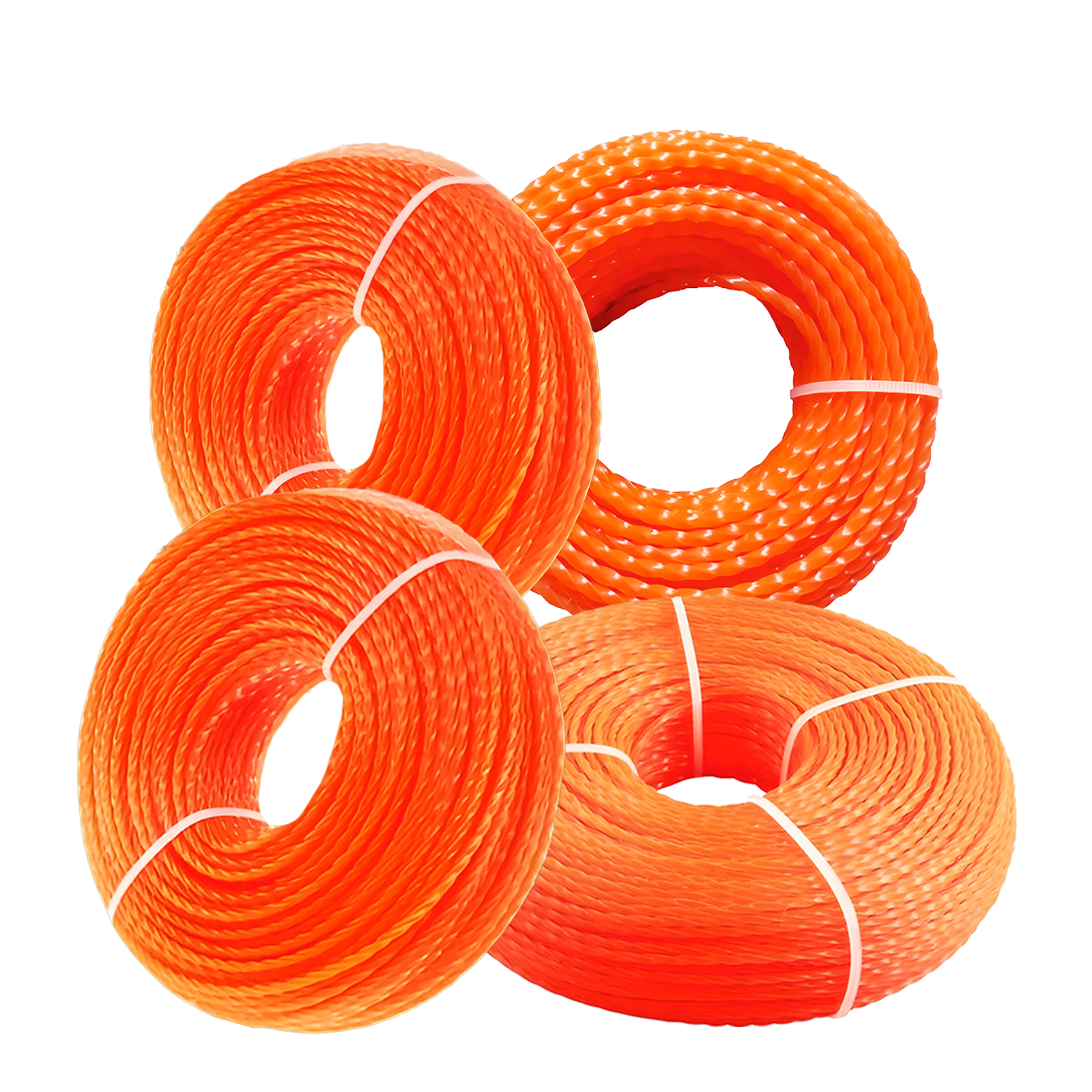 2.4/2.7/3.0/3.5/4.0mm*100M Spool  Lawn Trimming Line Nylon Square Distortion Spiral Brush Cutter Rope Lawn Mower Head Accessory