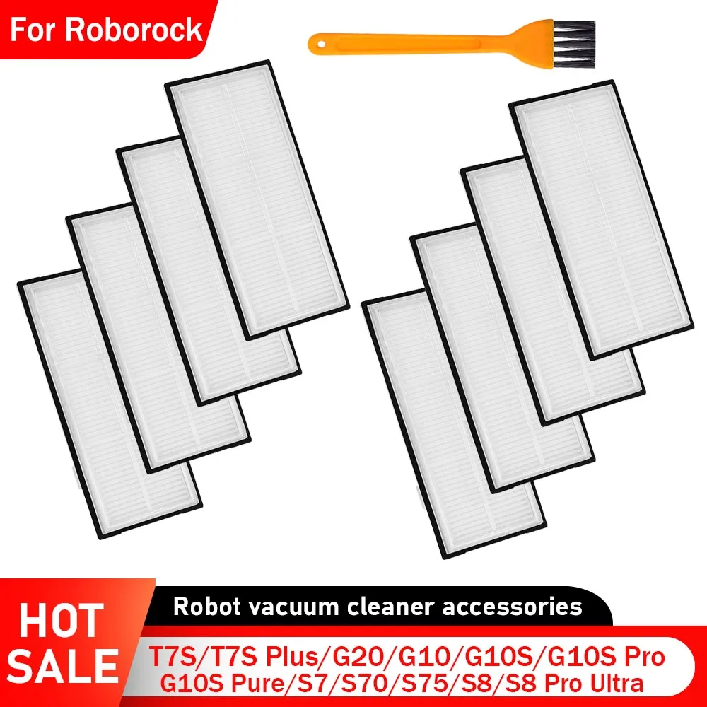 HEPA Filter For Roborock G10S PRO/G10S Pure/G20/S7/S7 MaxV Ultra/S8/S8 Pro Ultra/T7S/S70/S75 Robot Vacuum Cleaner Accesories