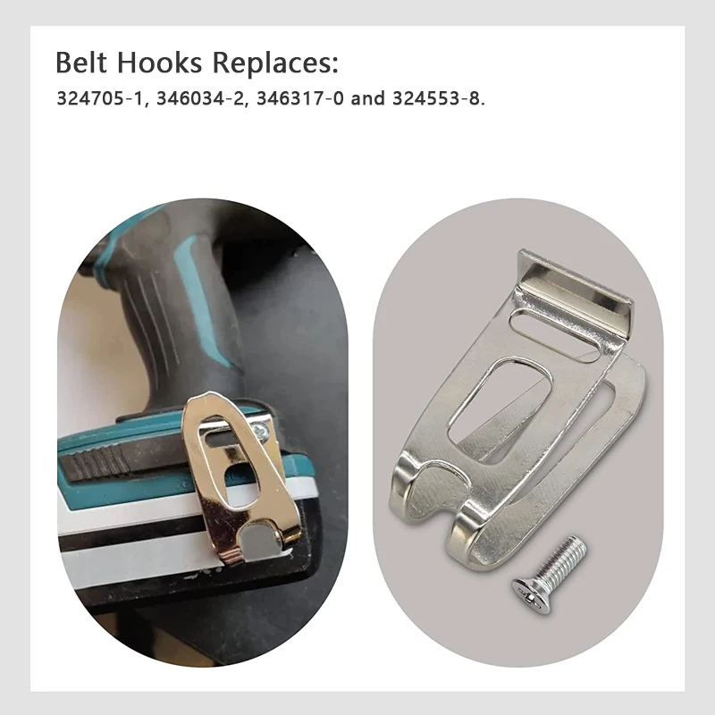 คลิปหนีบเข็มขัดตะขอสําหรับ Makita 18V สว่านไร้สาย Impact DRIVER Bit Holder Hooks คลิปไฟฟ้า Dril เครื่องมืออุปกรณ์เสริม