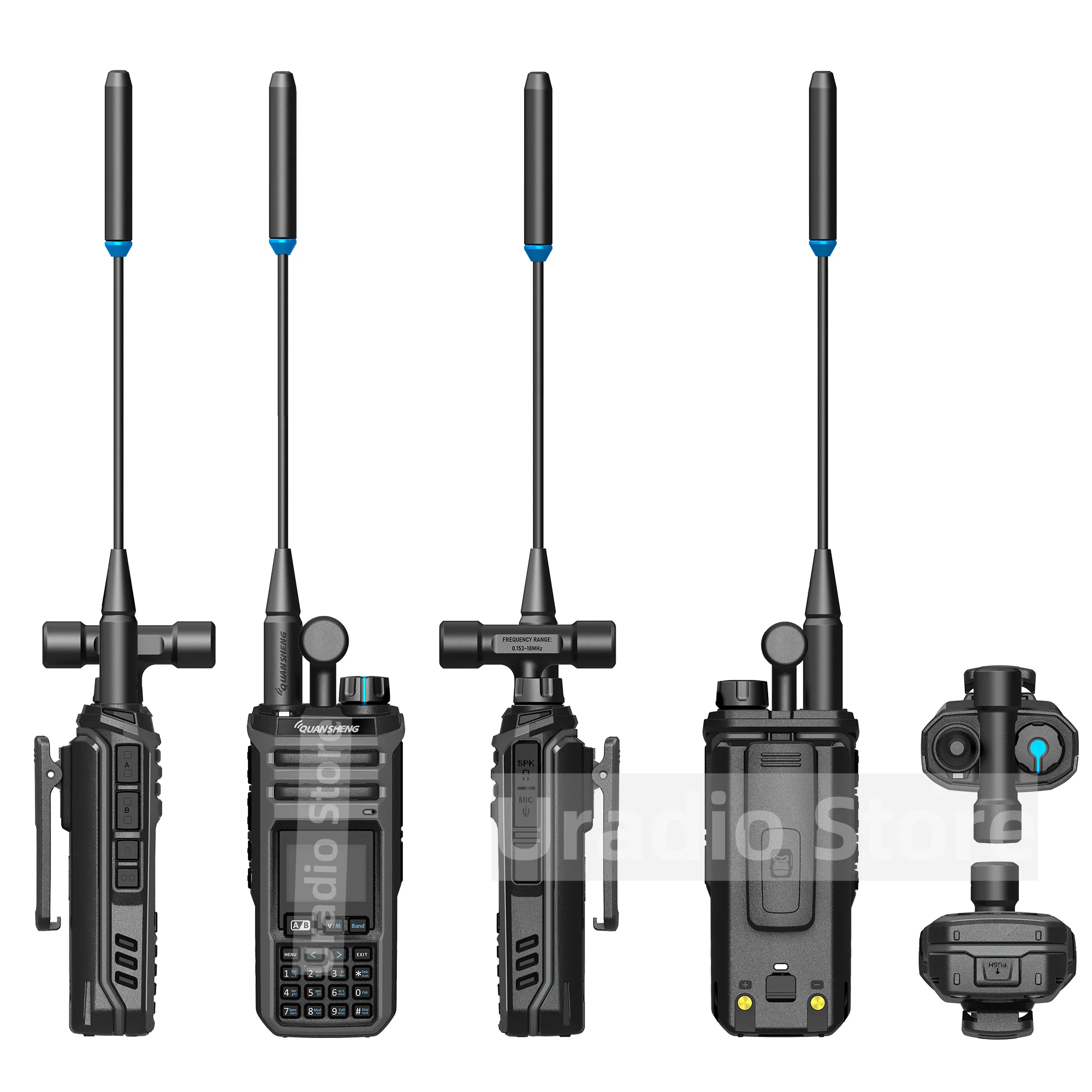 Quansheng TK11(5) Walkie Talkie Long Range 10W Dual Receive AM SSB FM CW NOAA VHF UHF Spectrum Analyzer Magic Voice USB-C Charge