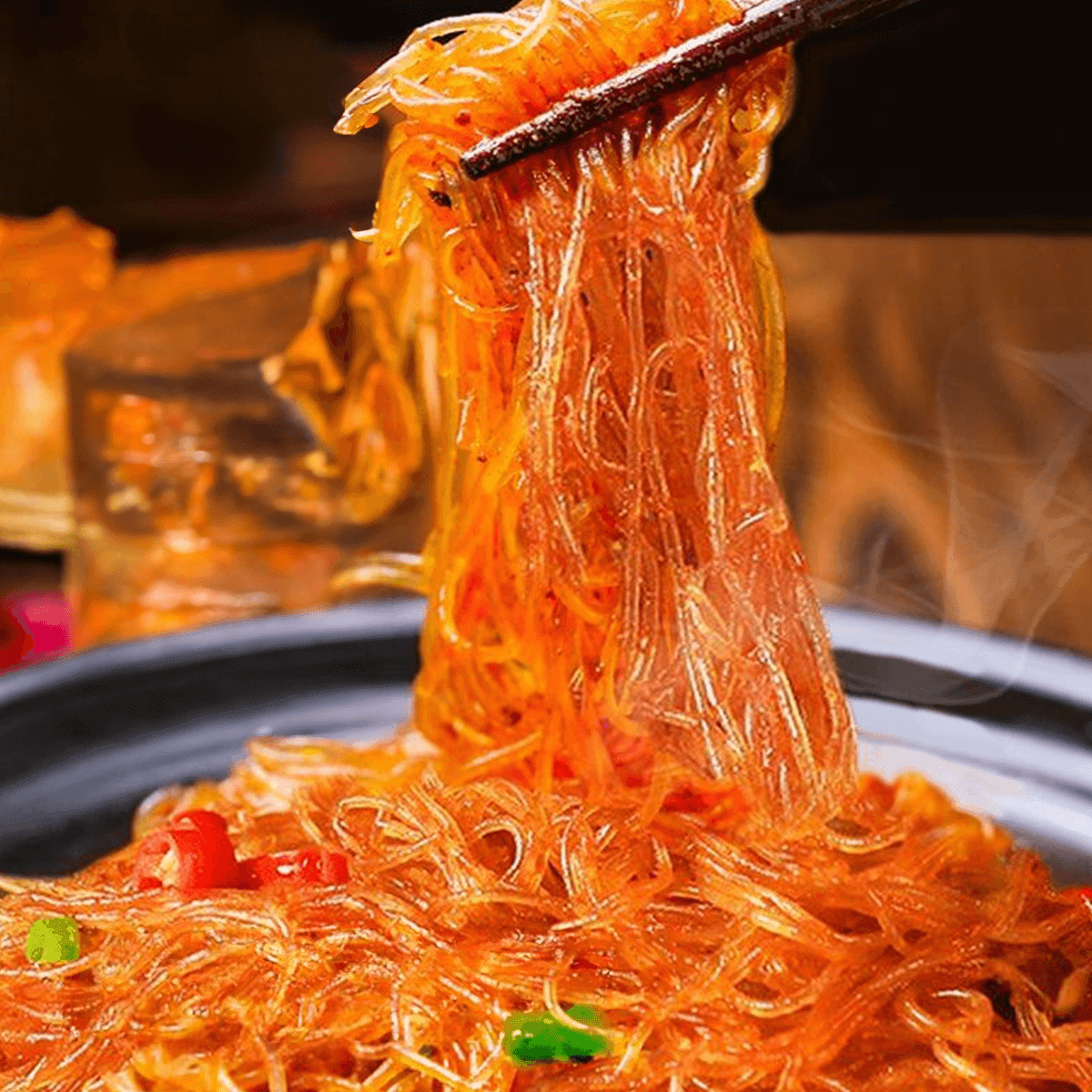 [6Packs] ZMX Crab Roe Dry Tossed Rice Noodles , 12 oz*6Packs