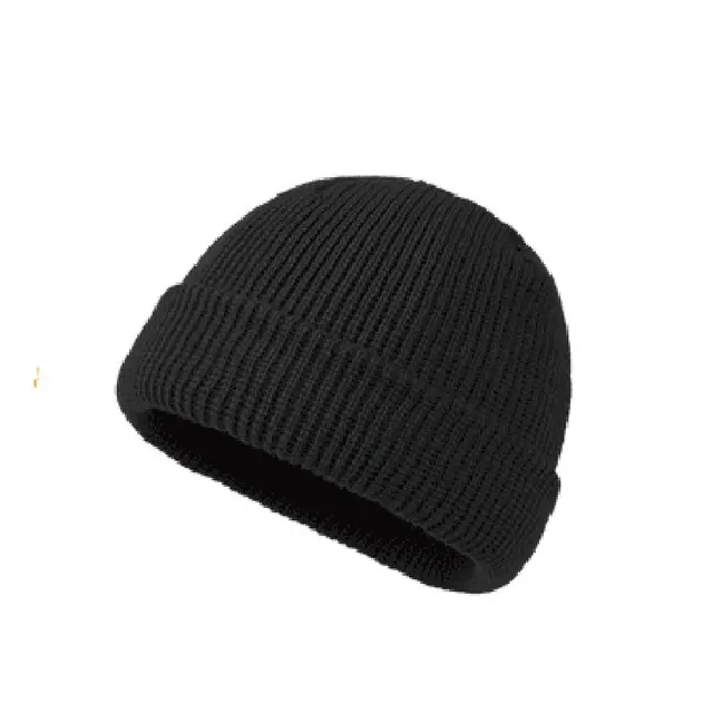 Strickmütze für Damen und Herren, Wolle, modisch, schlicht, warm, Skullies, Mützen, solide Herbst-Winter-Beanie-Mütze, trendiger Stil