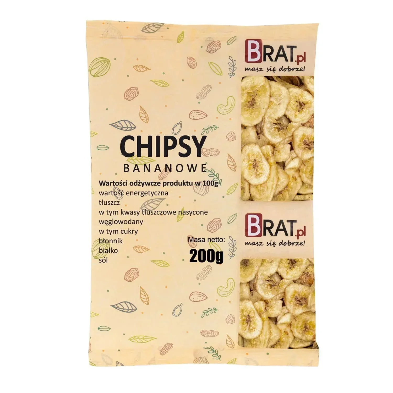 Chipsy bananowe 200g