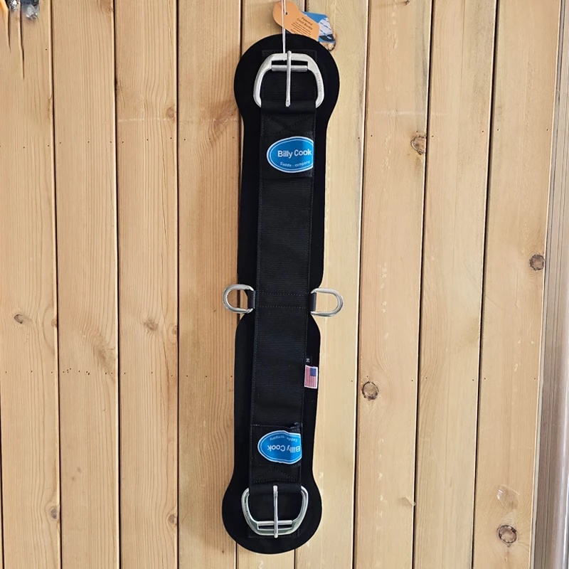 Cincha de caballo occidental, espuma desmontable, resistente al frío, resistente al desgaste, rollo que absorbe el sudor, cincha con hebilla cómoda