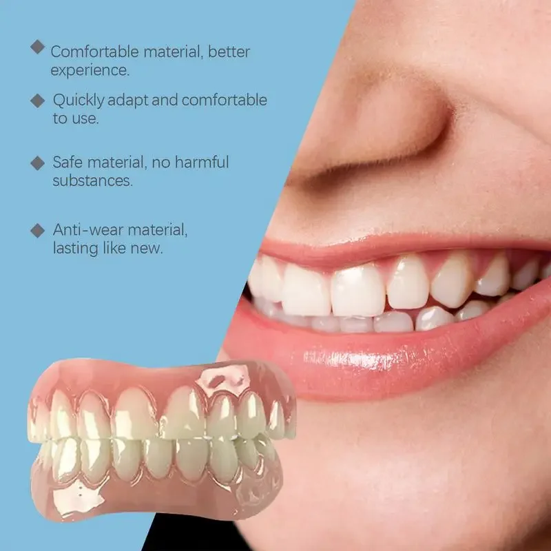 Denture Silicone Kit Denture Silicone Liners Soft Denture Kit Soft Denture Kit Teeth Upper And Lower Set Easy Use Dental care