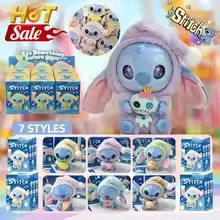 15CM New Stitch Eat Something Before Sleep Series Blind Box Plush Dolls Pendant Cute Doll Ornament Mystery Box Surprise Toy Gift
