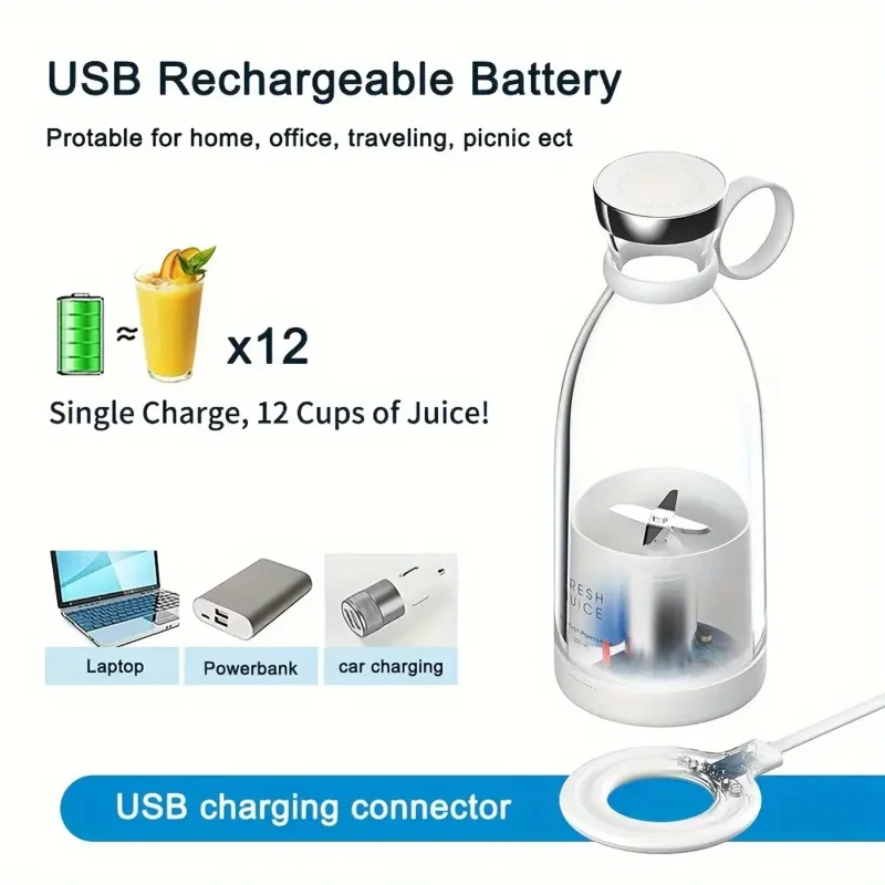 Portable Wireless Mini Fruit Blender Juicer - Suitable for carrying around
