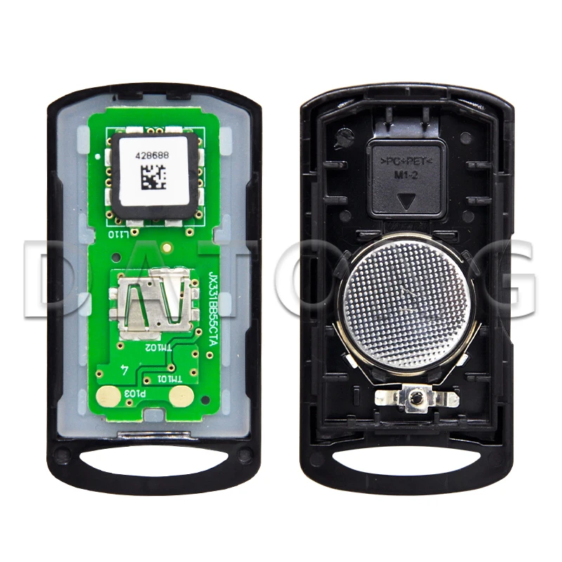 Datong World Chave de controle remoto original para motocicleta, compatível com YAMAHA XMAX XMAX300 NVX NVX155 AEROX JAUNS QBIX ID49 Chip 433.92MHz