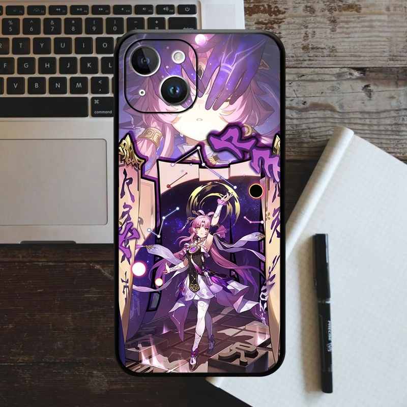 Capa de telefone Honkai Star Rail para iPhone, Huohuo Bailu Luocha Fu Xuan, 15 14 13 12 11 Pro Max Mini XSMax SE3 2 7 8 Plus