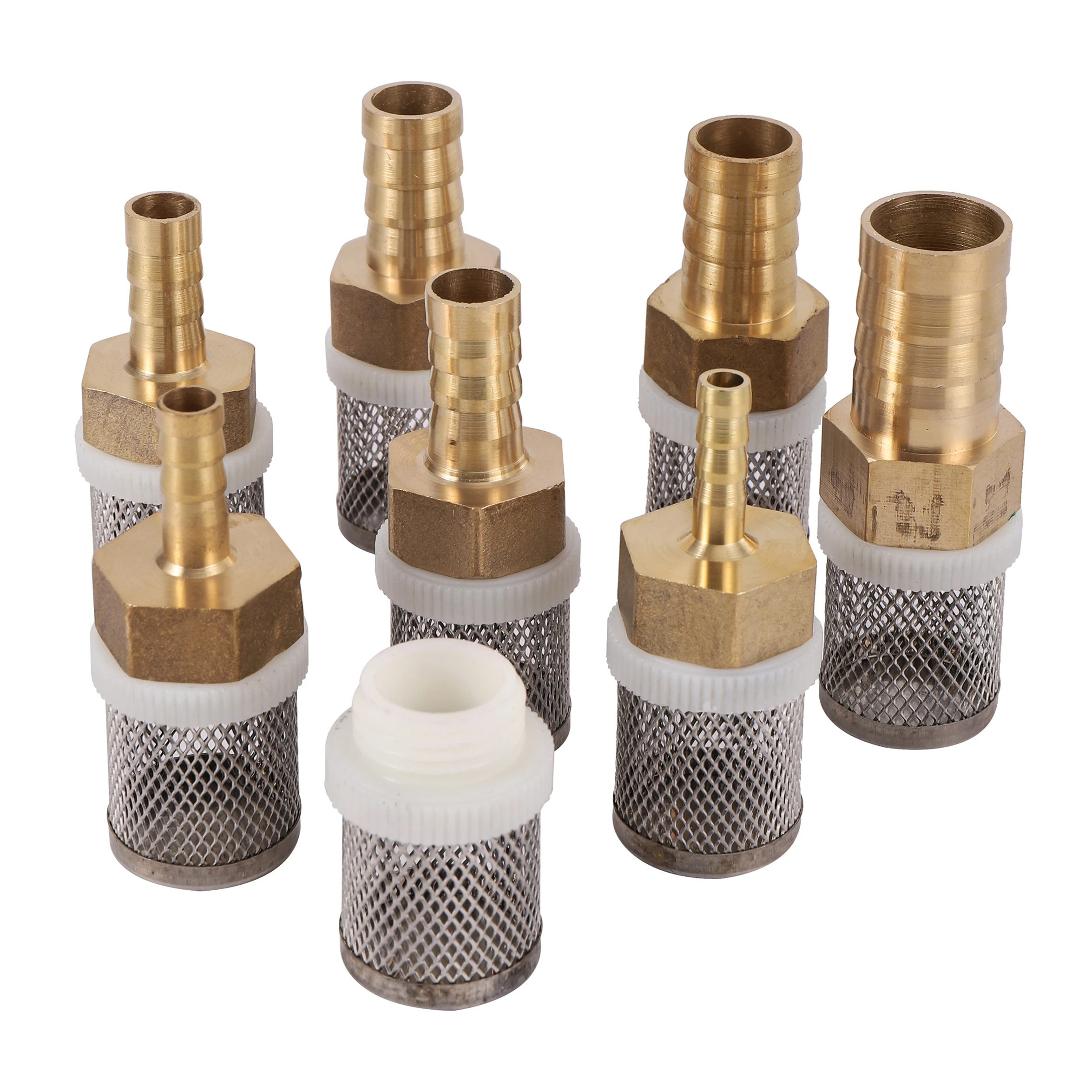 6-19Mm Thép Không Gỉ Dạng Lưới Lọc Tưới Vườn Bảo Vệ Máy Bơm Vòi Lọc Nước Vệ Sinh Lưới Đồng Lọc