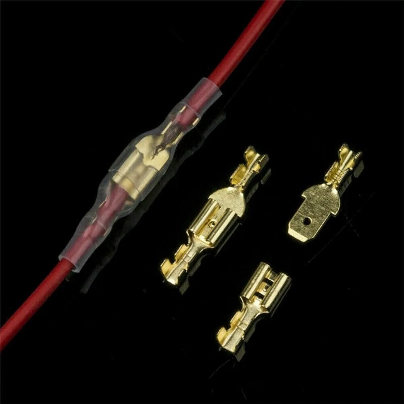 Box Isolierte Männlich Weiblich Draht Stecker 2,8/4,8/6,3mm Elektrische Crimp Terminals Termin Spaten Anschlüsse Sortiert Kit 270PCS