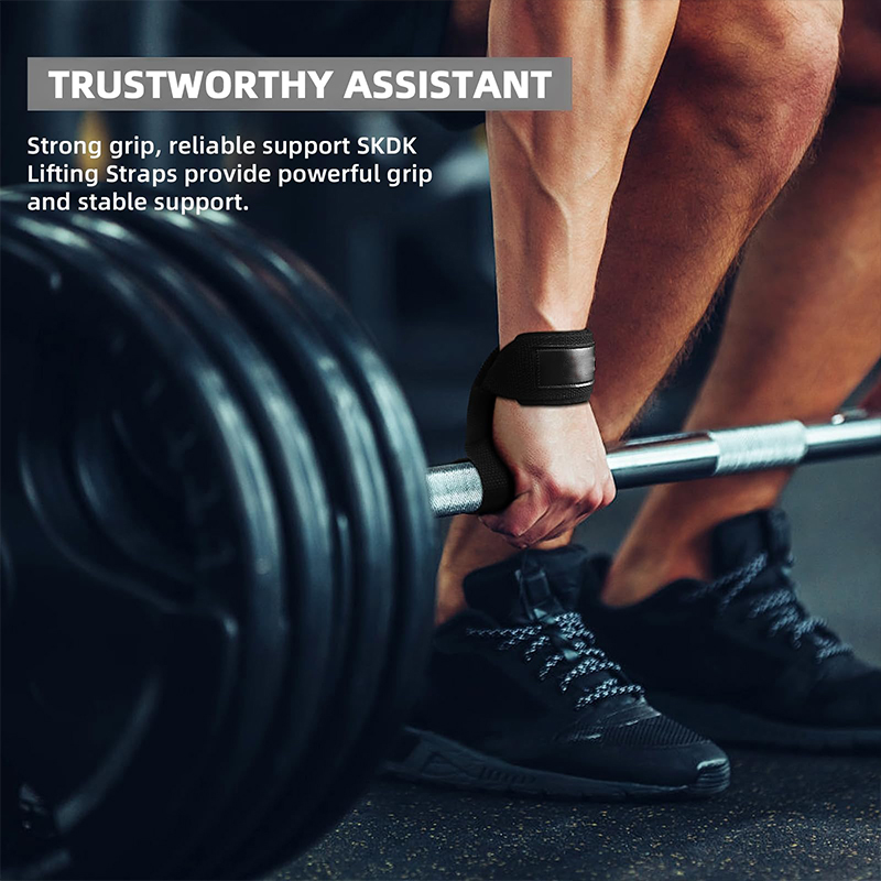 Weightlifting Wrist Straps Strength Training Adjustable Non-slip Gym Fitness Lifting Strap Wrist Support Grip Band