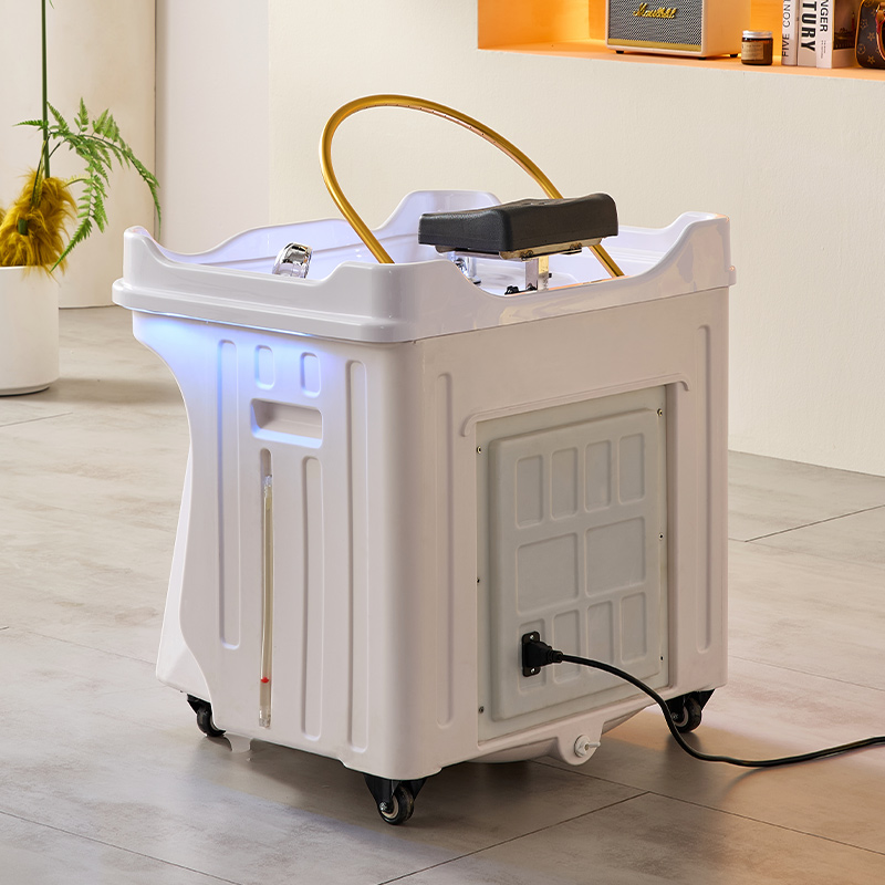Friseursalon Lagerung Wasser Kopf Spa Becken tragbare Haarwäsche Massage mobile Shampoo Waschbecken Becken