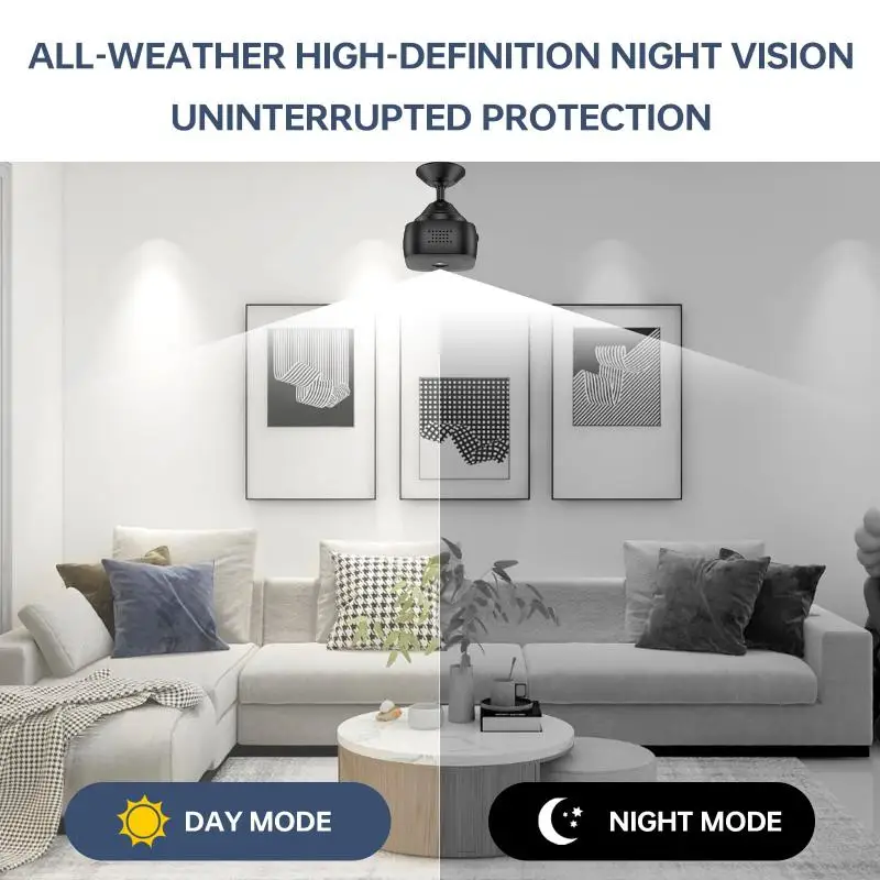 4K Mini Security Camera Full Color Night Vision High Definition WiFi Monitor Waterproof Motion Detect Surveillance 2025 New