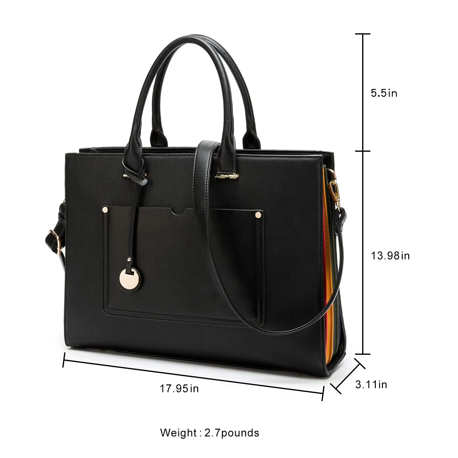 Tote bag, laptop bag, large capacity, business temperament, general-purpose computer 15.6 inches, 16 inches