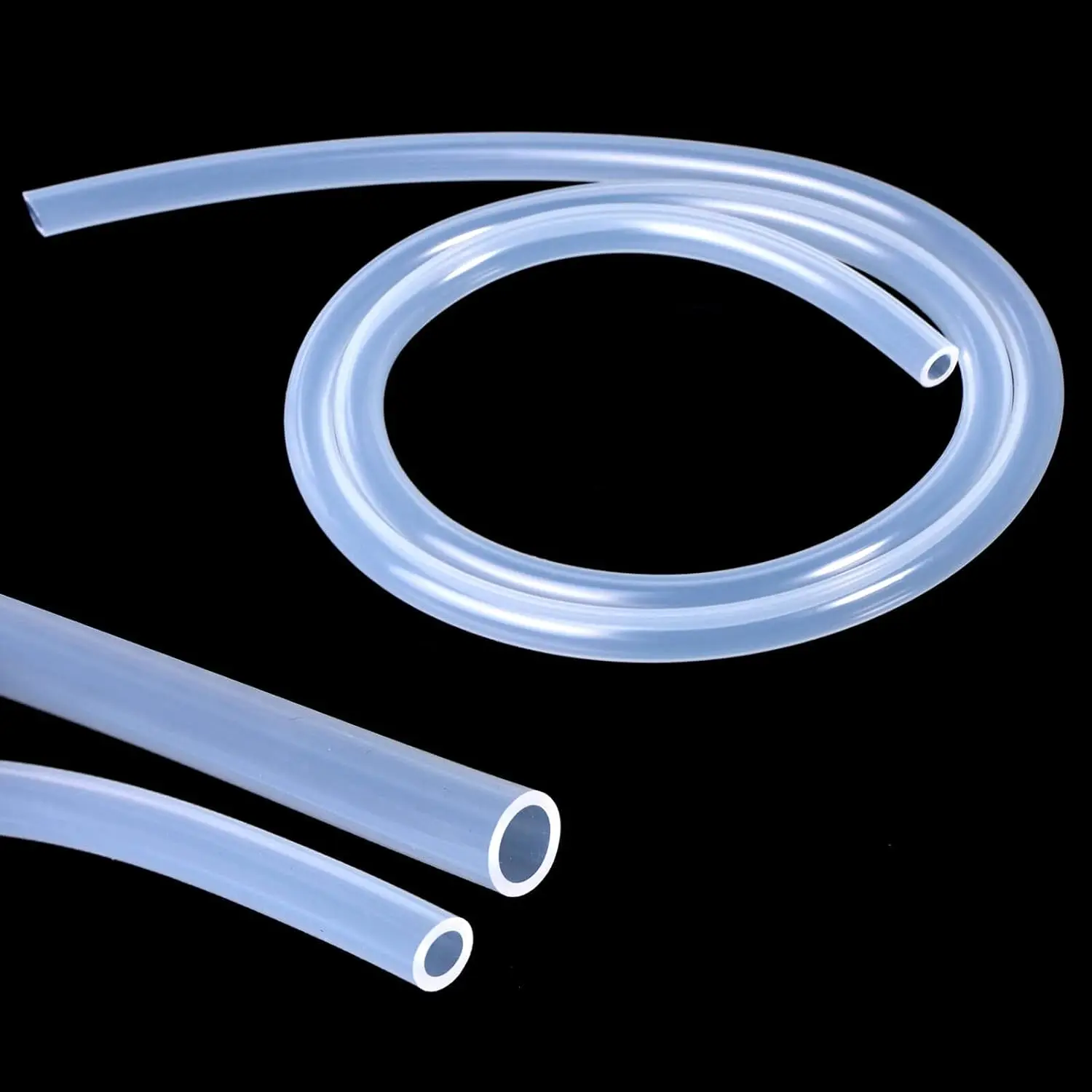 Manguera de goma de silicona transparente de calidad alimentaria, 1/2/5M, ID2 3 4 5 6 7 8 9 10 12 14mm ID, tubo de silicona Flexible no tóxico, transparente y suave