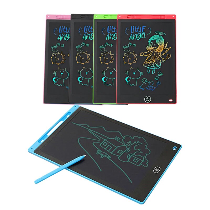 6.5/8.5/10/12Inch LCD Writing Tablet for Kids,Reusable Magic Drawing Board with Stylus,Eco-Friendly Erasable Doodle Pad Toy Gift