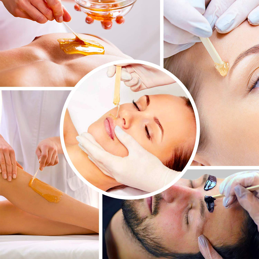 100 Chiếc Bút Sáp Gỗ Depressors Depilation Thìa Đũa Mặt Lông Mày Dùng Một Lần Bằng Gỗ Tóc Dính Applicator Dụng Cụ Làm Đẹp