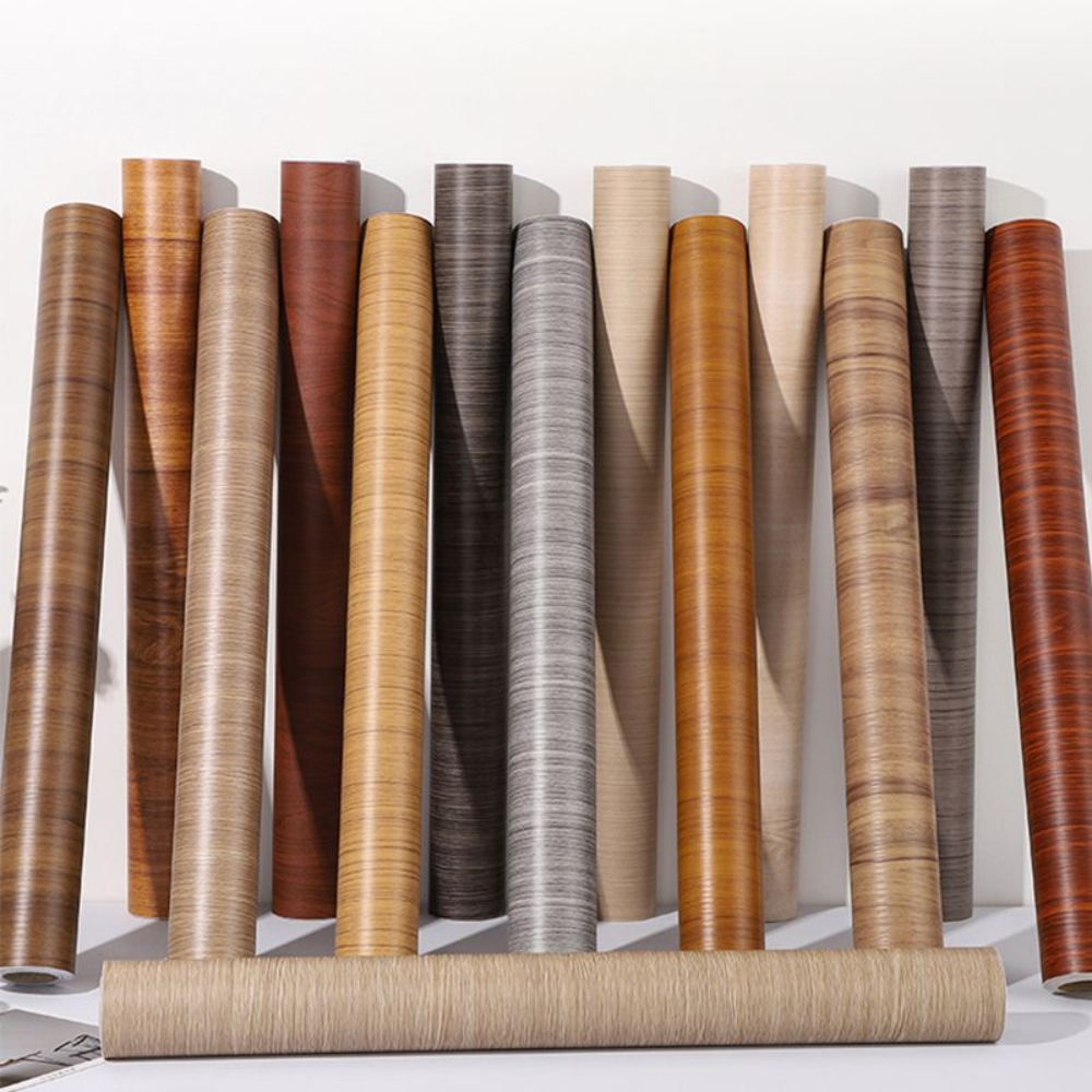 60/80 センチメートルワイド木目調装飾フィルム Pvc 防水壁紙自己粘着リフォーム家庭用家具壁ステッカークローゼット用