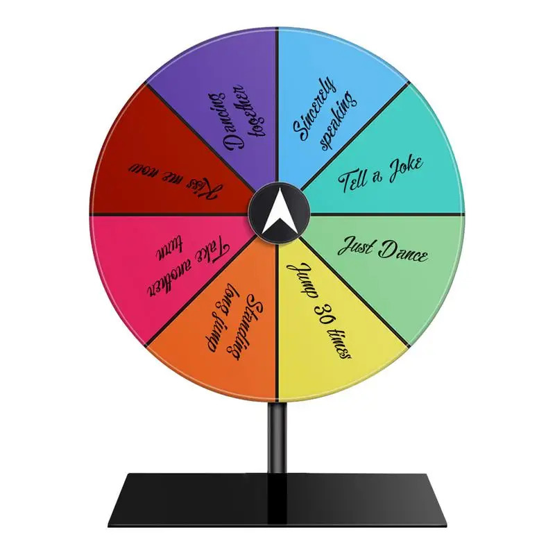Prijzenwiel Droog wissen Spin Wheel Spinner Game Kleur Roulettewiel Zwaar uitgevoerd bewerkbaar Spin Wheel ForPrizes Tafelblad Prijzenwiel