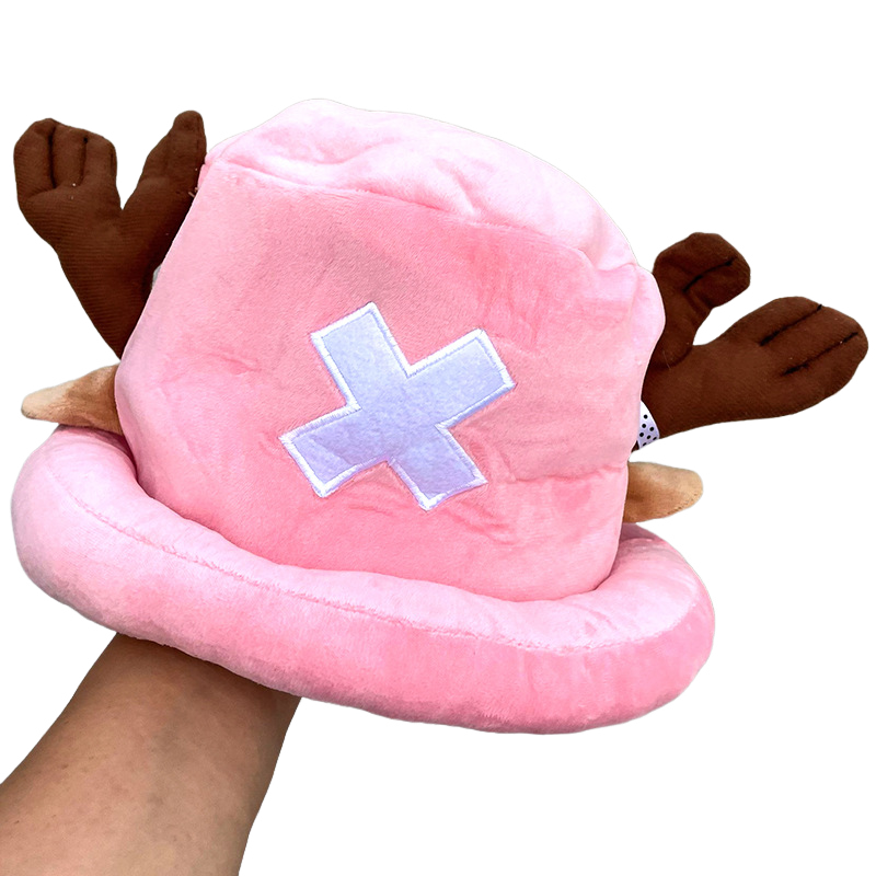 Anime Tony Tony Chopper Plüsch Hut Kawaii Netter Junge Mädchen Cosplay Blau Rosa Weiche Warme Mütze Cartoon Chopper Zubehör Requisiten