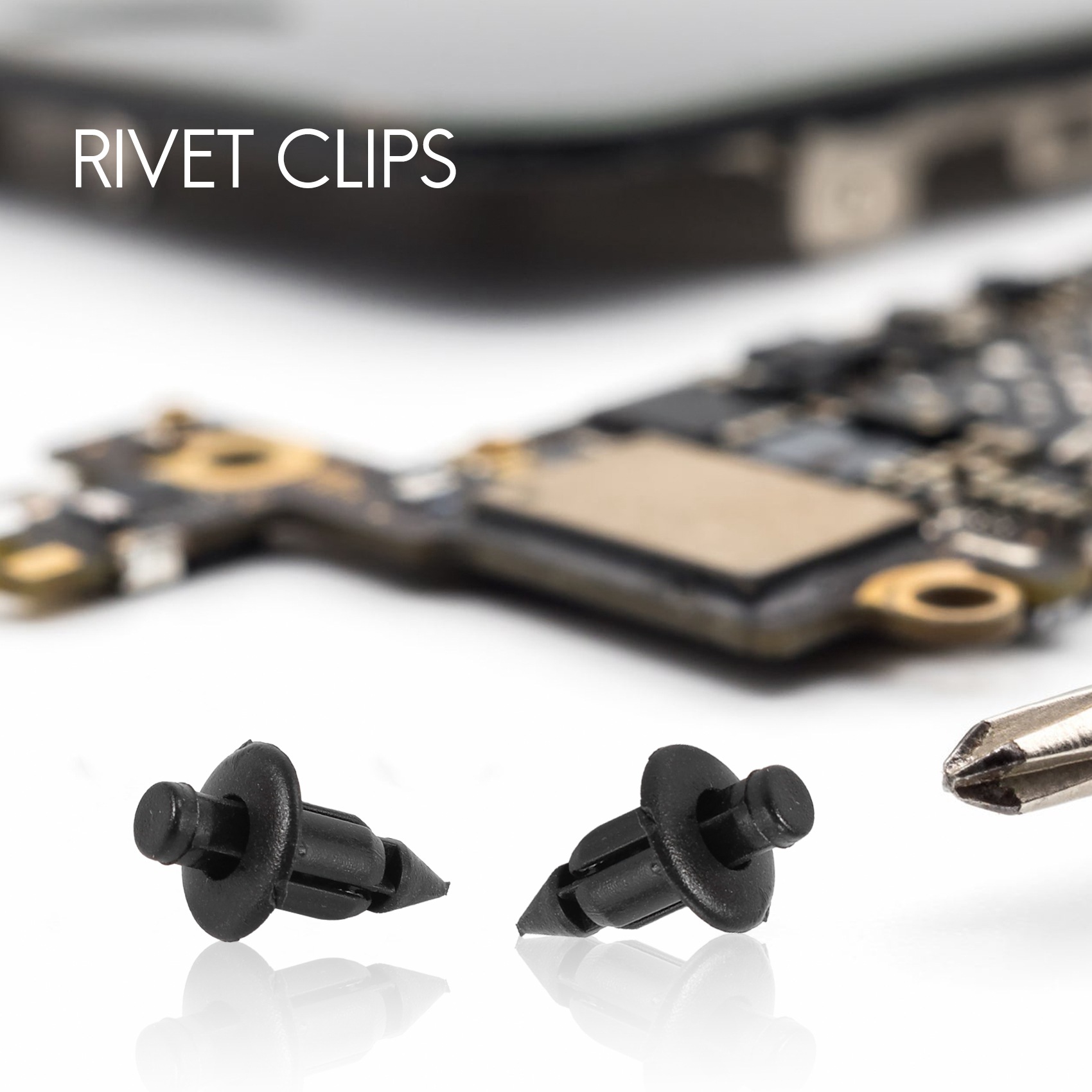 プラスチック製自転車フェアリング,トリムパネル,ブラッククリップ,6mm,ホンダ,ヤマハ,50個