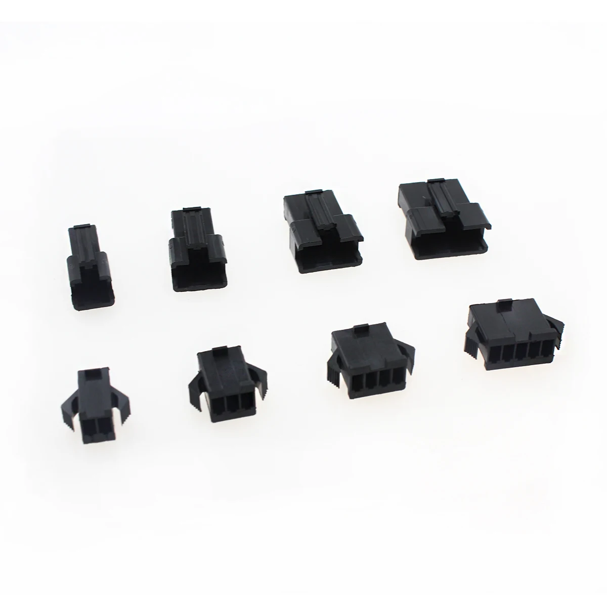 200 Uds. Conectores JST SM de 2,54mm de paso 2/3/4/5 pines conector macho y hembra conectores de clavija adaptador de Terminal de engarzado