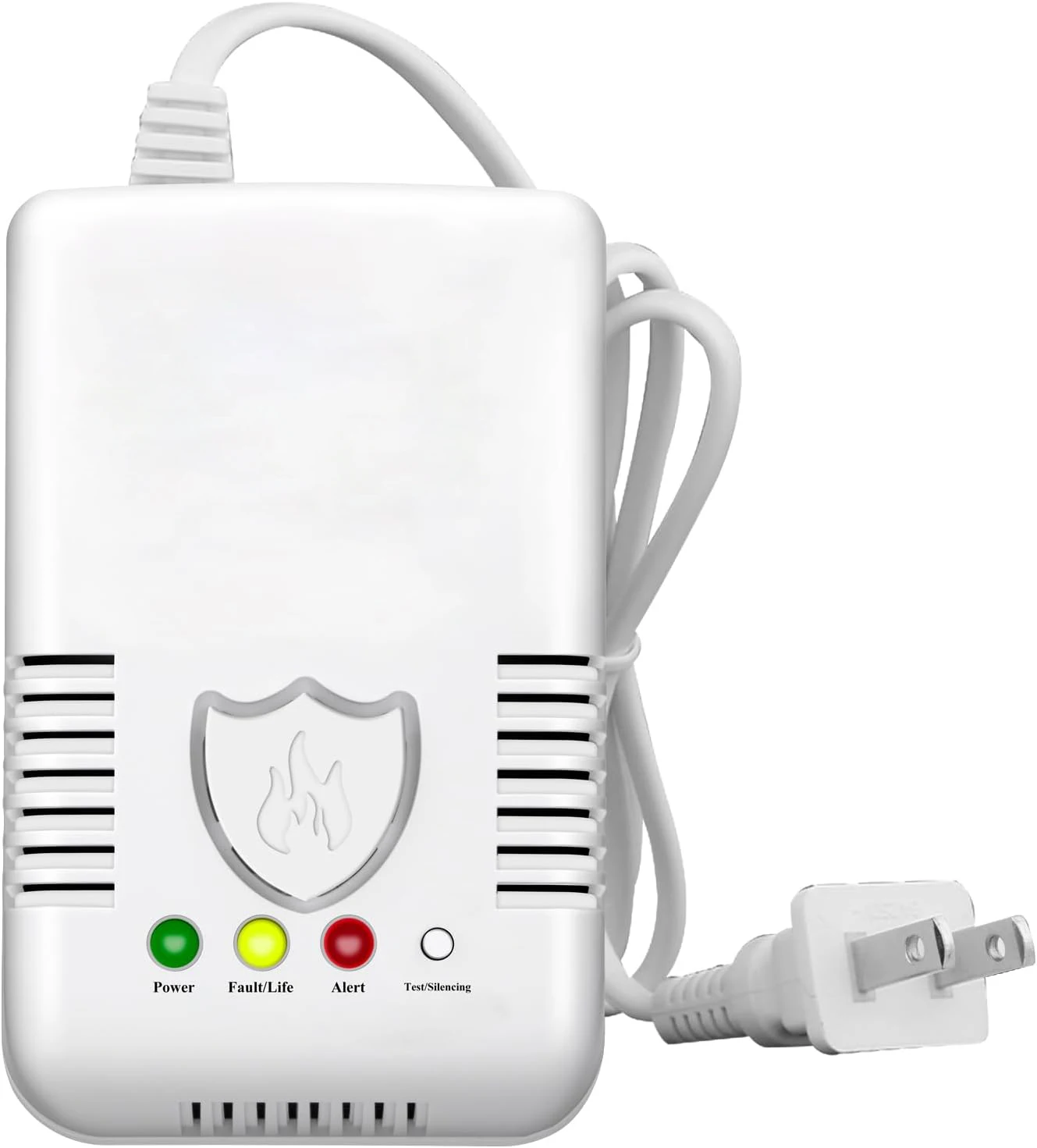 Gas Leak Detector for Home Kitchen, Natural Gas Methane & LPG Propane Alarm , Loud Audio and Flashing Light Warning, Easy Instal