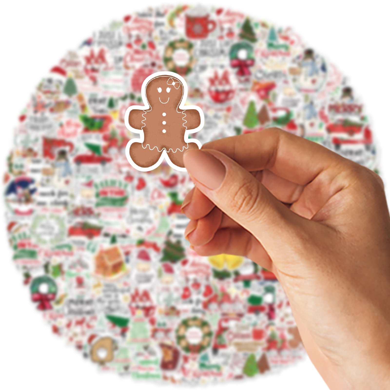 Autocollants Graffiti sur le Thème de Noël, Décoration DIY, Carnet de Notes, Bouteille d'Eau, Valise, Jouet JEClassic, Décalcomanie en PVC, 50Pcs