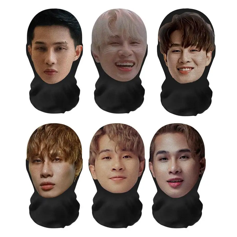 Creative 3D Printed Full Face Mask Head Fit Elastic See-Through Mask For Men Women Idea For Anti-Facial Recognition Party