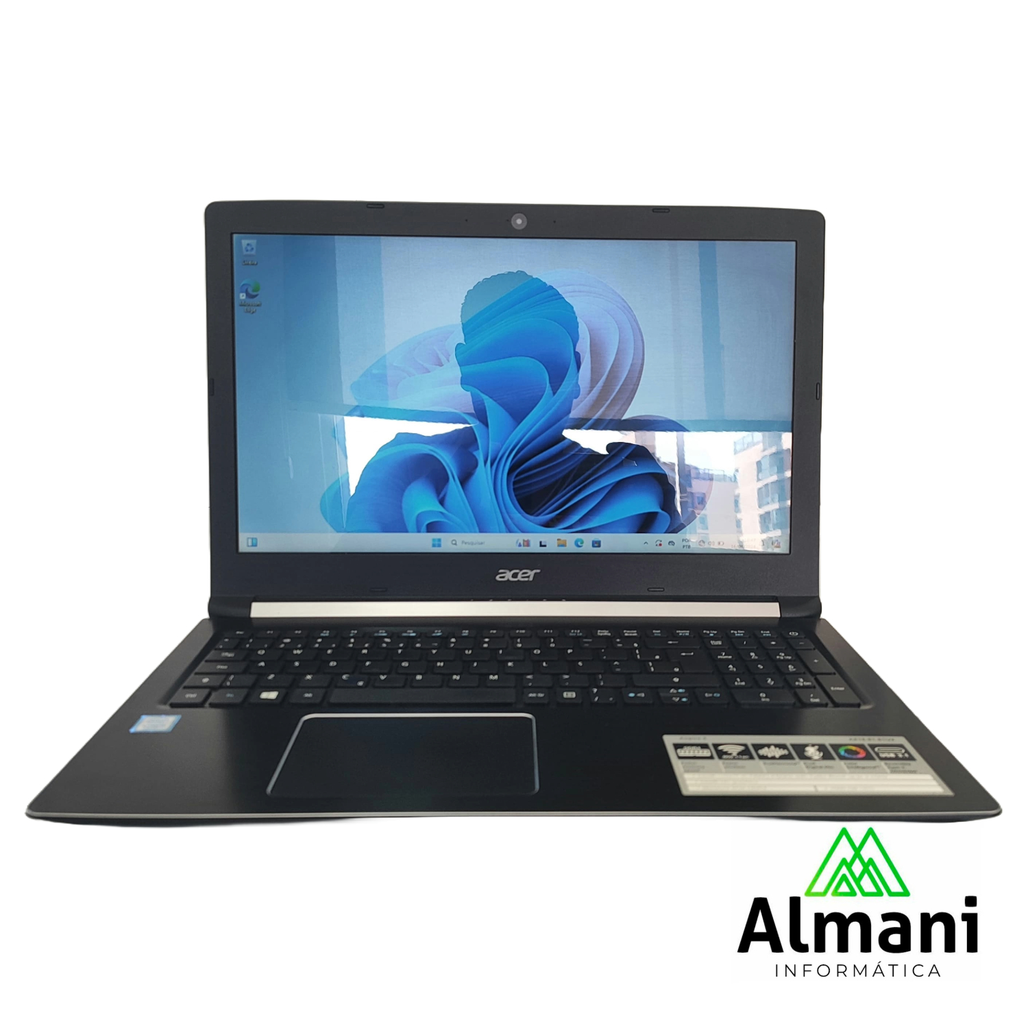 NOTEBOOK ACER ASPIRE A515-51 CORE I5 7200U SSD M.2 256 GB 8 GB RAM - WIN11 PRO