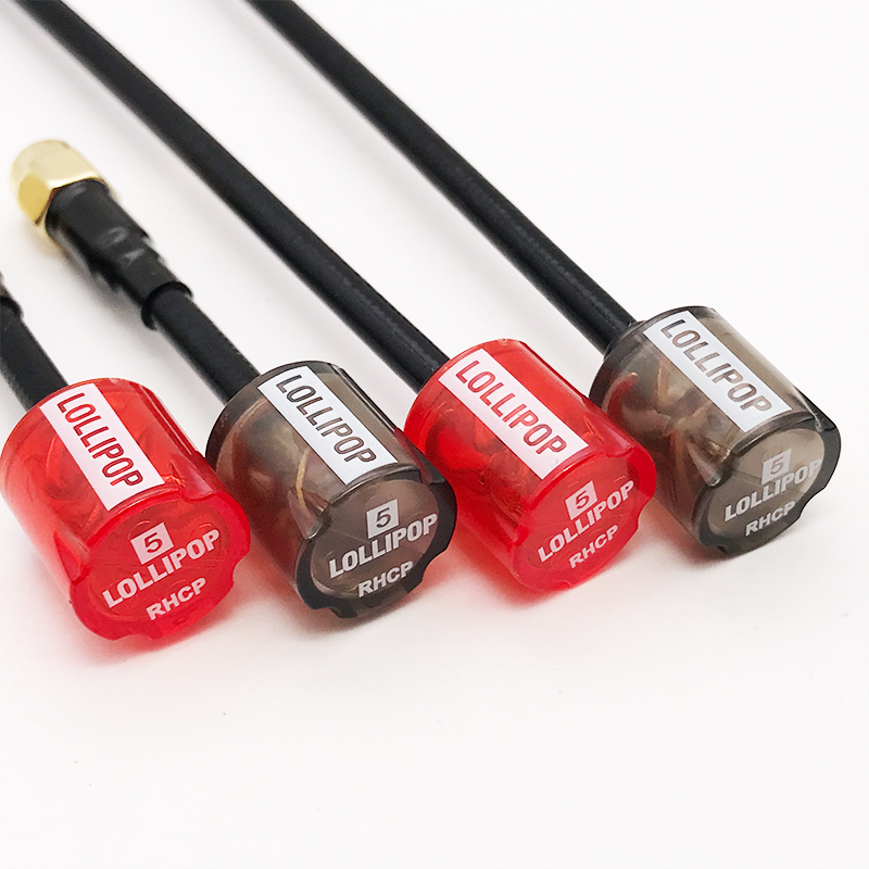 Nueva antena Micro Lollipop 5 RHCP 5,8G FPV de alta ganancia 2,8Dbi SMA/RP-SMA/MMCX/UFL antena para RC Drone transmisor receptor parte